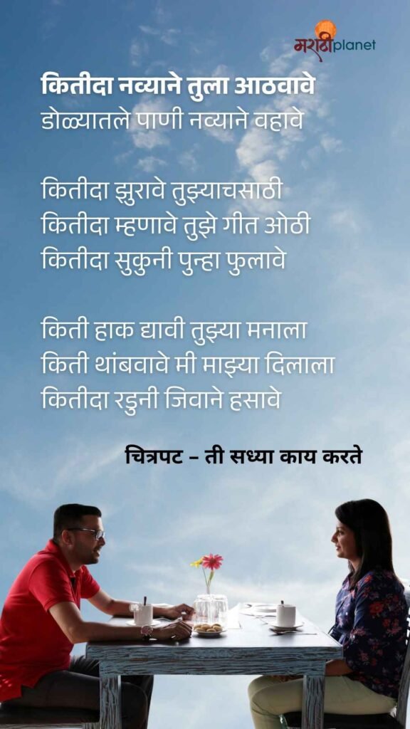 Kitida Navyane Tula Aathvave Song Lyrics in Marathi